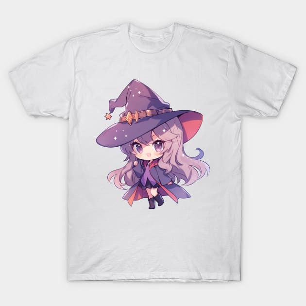 Cute Halloween Witch T-Shirt by SundayDonuts